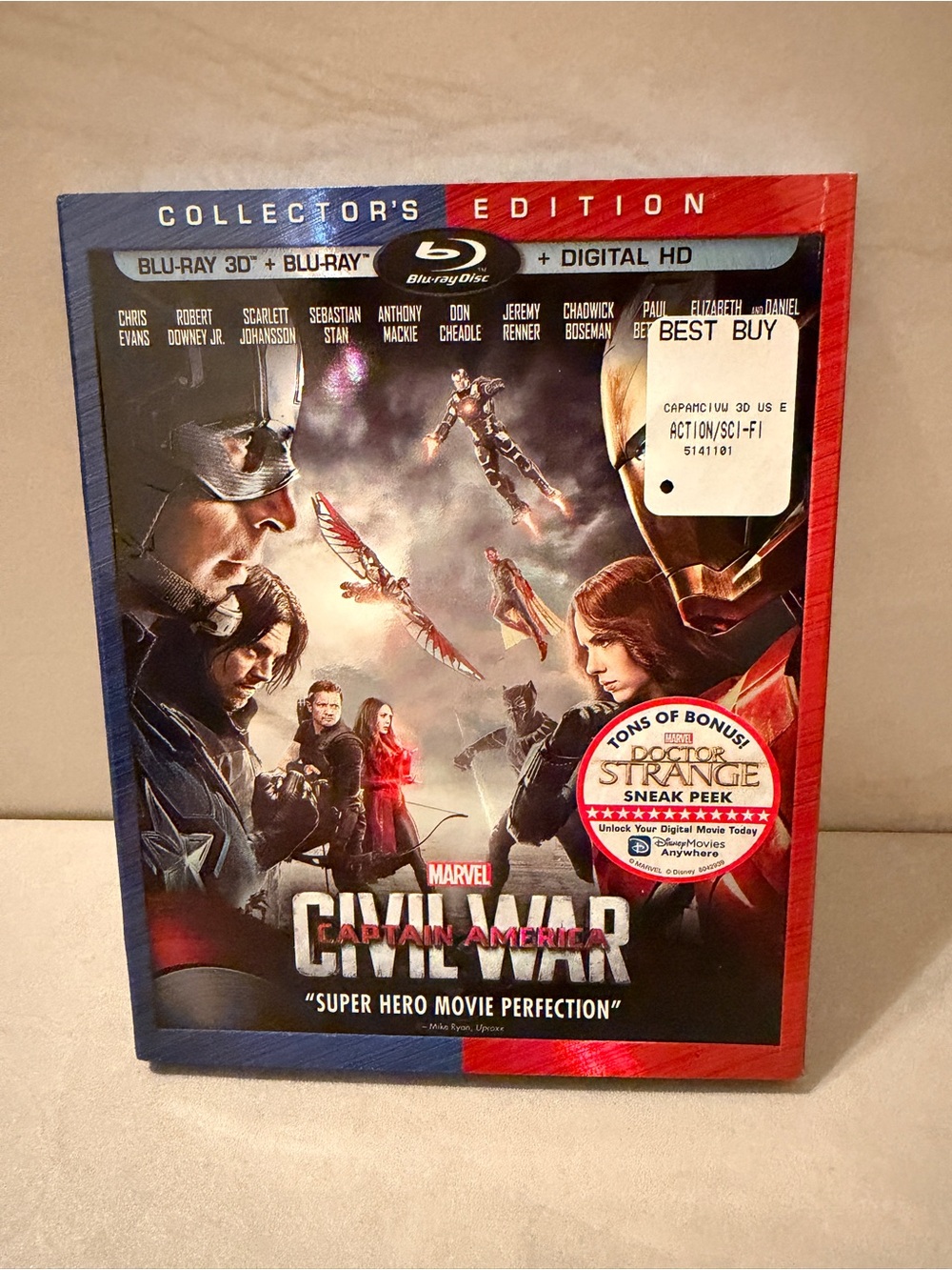 Marvel Captain America: Civil War Collector's Edition Blu-ray - NEW